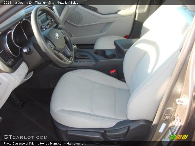 Titanium Silver Metallic / Beige 2013 Kia Optima LX