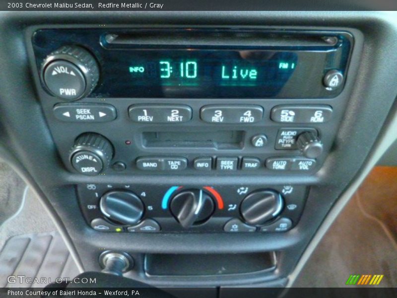 Redfire Metallic / Gray 2003 Chevrolet Malibu Sedan