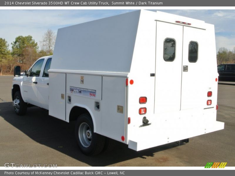 Summit White / Dark Titanium 2014 Chevrolet Silverado 3500HD WT Crew Cab Utility Truck