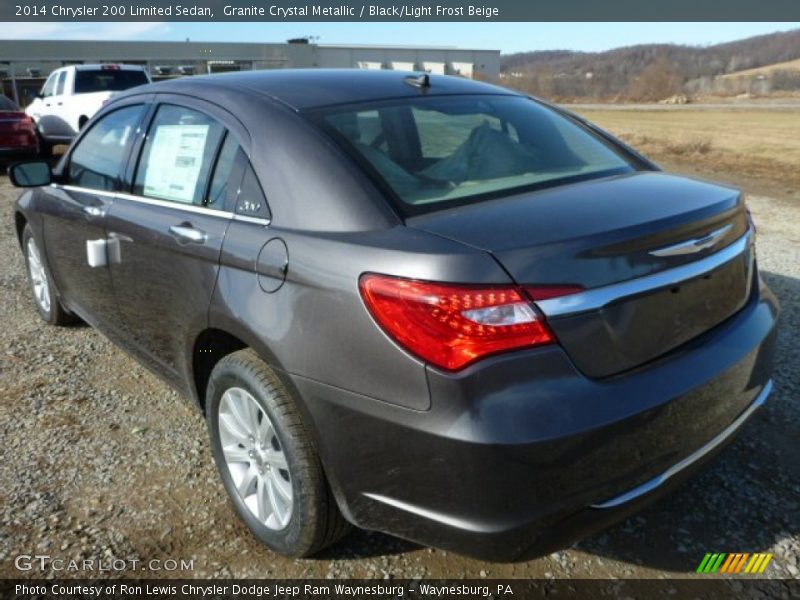 Granite Crystal Metallic / Black/Light Frost Beige 2014 Chrysler 200 Limited Sedan
