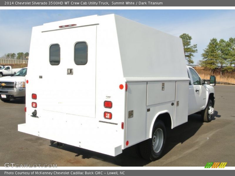 Summit White / Dark Titanium 2014 Chevrolet Silverado 3500HD WT Crew Cab Utility Truck