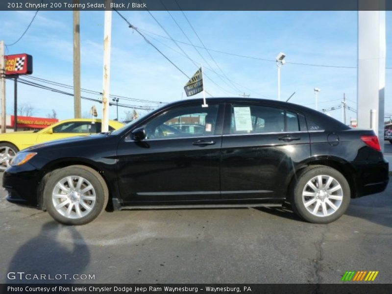 Black / Black 2012 Chrysler 200 Touring Sedan
