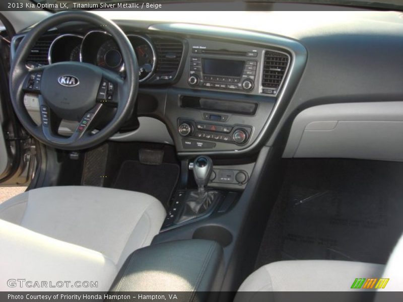 Titanium Silver Metallic / Beige 2013 Kia Optima LX