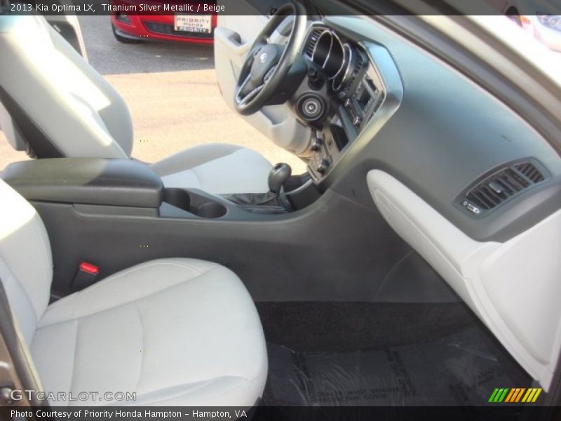 Titanium Silver Metallic / Beige 2013 Kia Optima LX