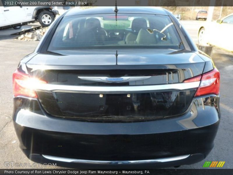 Black / Black 2012 Chrysler 200 Touring Sedan