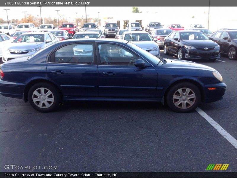 Ardor Blue Metallic / Black 2003 Hyundai Sonata