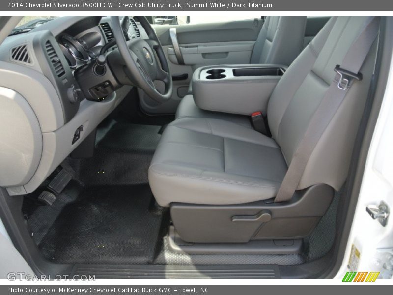 Summit White / Dark Titanium 2014 Chevrolet Silverado 3500HD WT Crew Cab Utility Truck