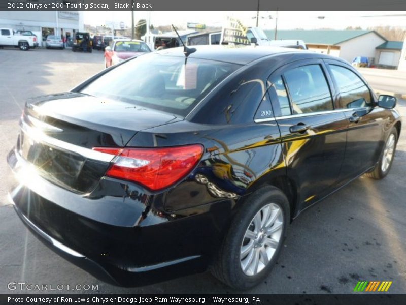 Black / Black 2012 Chrysler 200 Touring Sedan