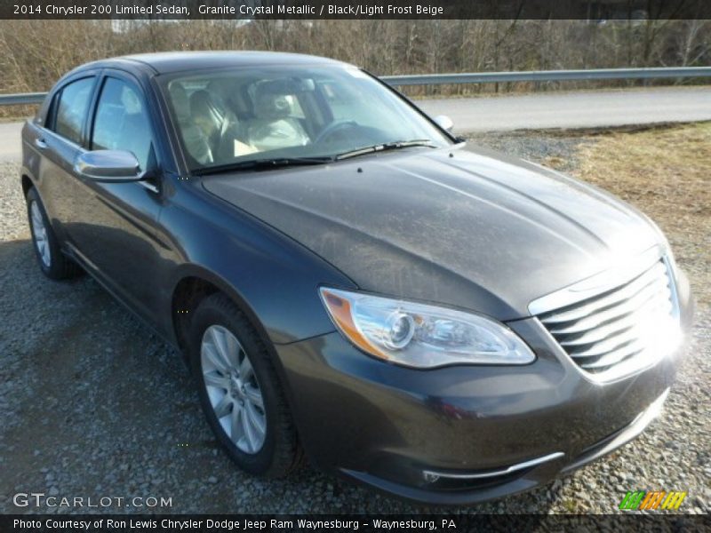 Granite Crystal Metallic / Black/Light Frost Beige 2014 Chrysler 200 Limited Sedan