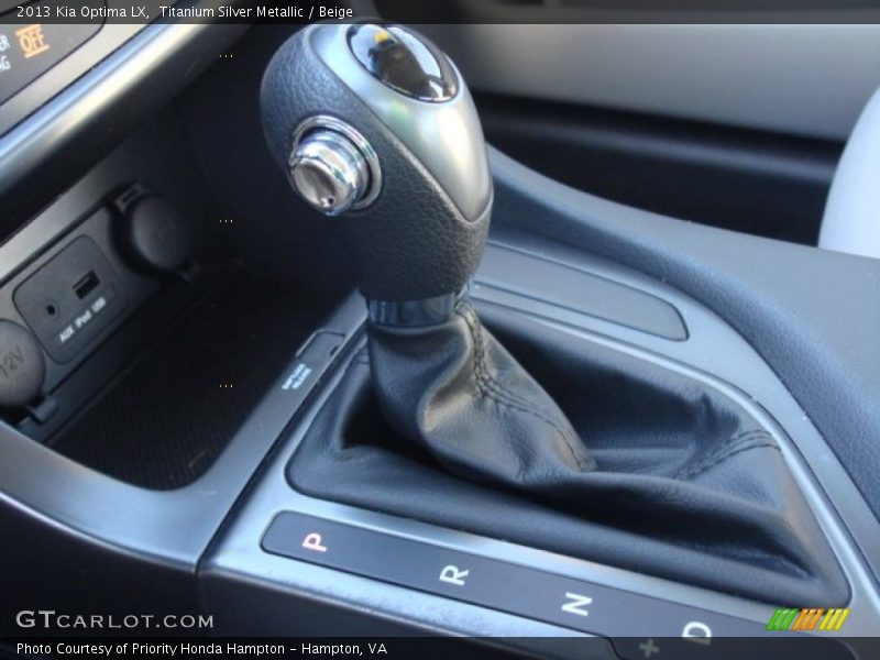 Titanium Silver Metallic / Beige 2013 Kia Optima LX