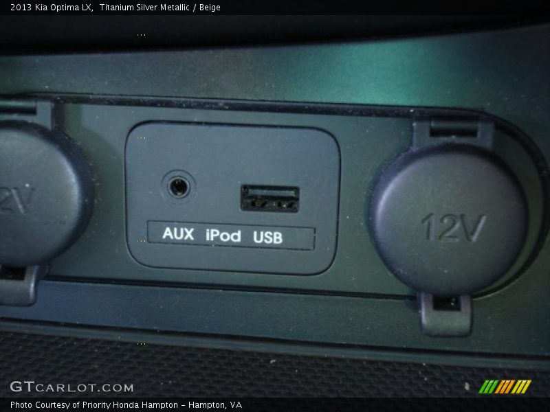 Titanium Silver Metallic / Beige 2013 Kia Optima LX