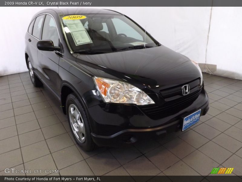 Crystal Black Pearl / Ivory 2009 Honda CR-V LX