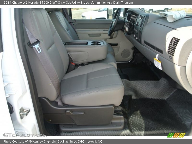 Summit White / Dark Titanium 2014 Chevrolet Silverado 3500HD WT Crew Cab Utility Truck