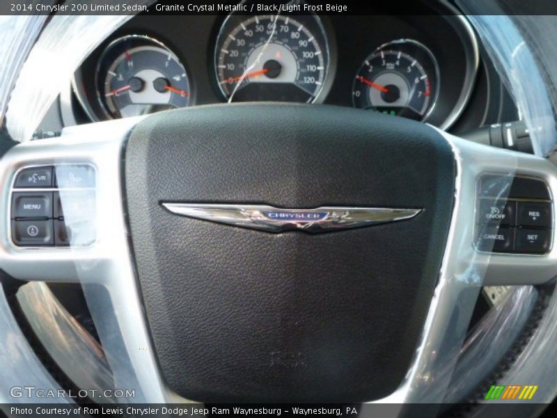 Granite Crystal Metallic / Black/Light Frost Beige 2014 Chrysler 200 Limited Sedan