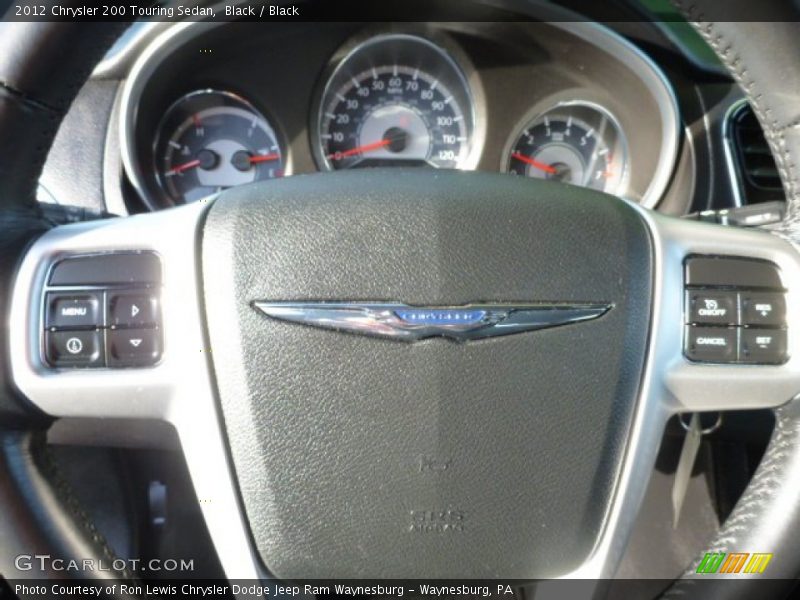 Black / Black 2012 Chrysler 200 Touring Sedan