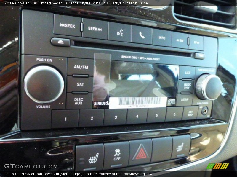 Granite Crystal Metallic / Black/Light Frost Beige 2014 Chrysler 200 Limited Sedan