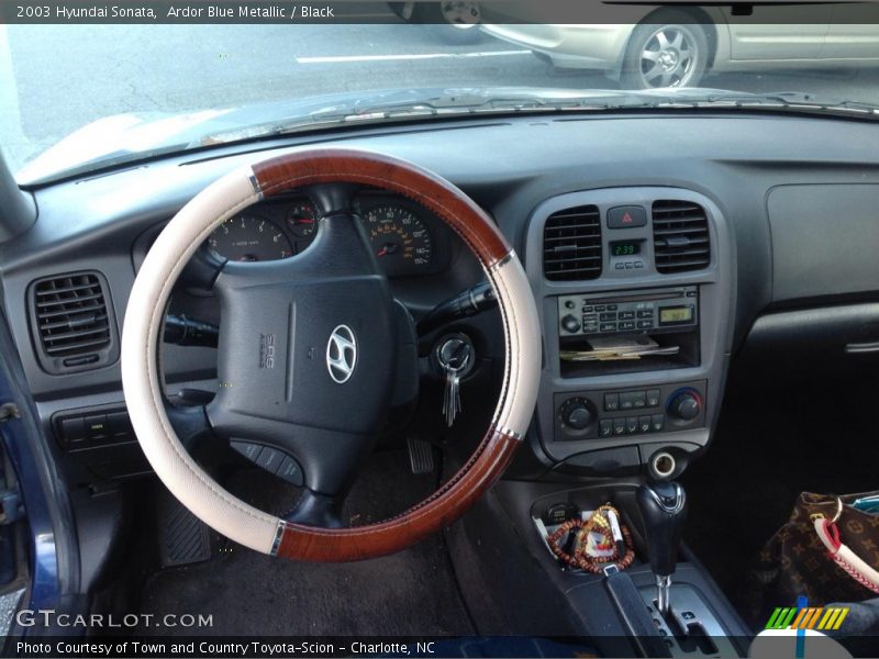 Ardor Blue Metallic / Black 2003 Hyundai Sonata