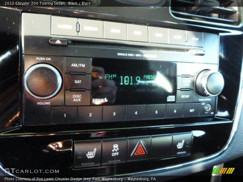 Black / Black 2012 Chrysler 200 Touring Sedan