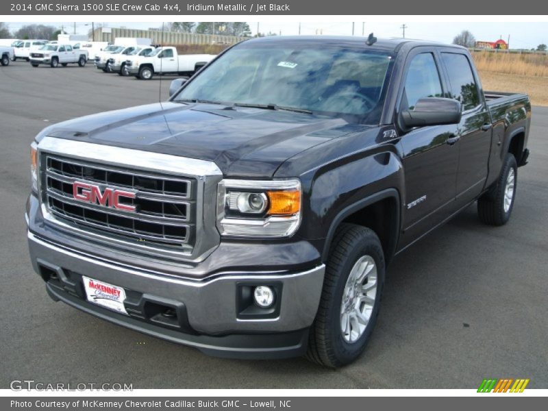 Iridium Metallic / Jet Black 2014 GMC Sierra 1500 SLE Crew Cab 4x4