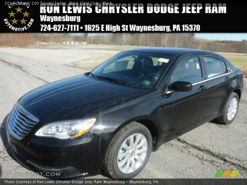 Black Clear Coat / Black 2014 Chrysler 200 Touring Sedan