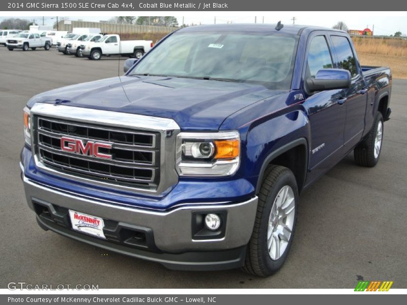 Cobalt Blue Metallic / Jet Black 2014 GMC Sierra 1500 SLE Crew Cab 4x4