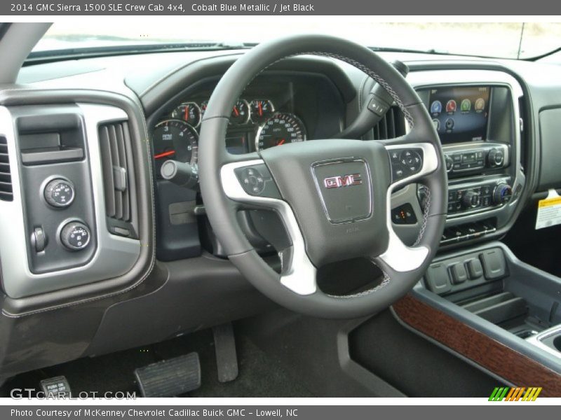 Cobalt Blue Metallic / Jet Black 2014 GMC Sierra 1500 SLE Crew Cab 4x4