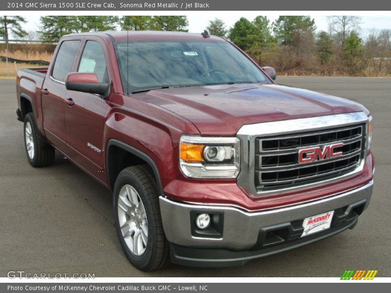 Sonoma Red Metallic / Jet Black 2014 GMC Sierra 1500 SLE Crew Cab