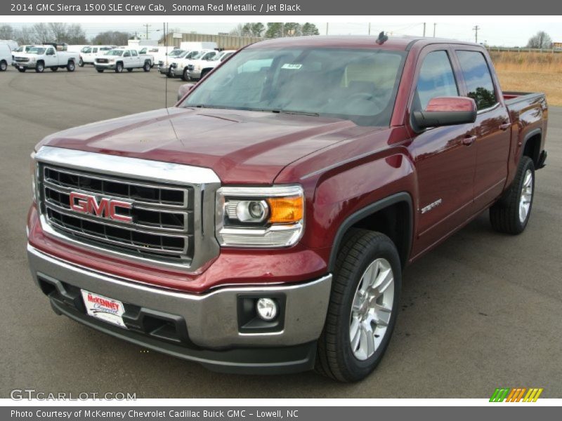 Sonoma Red Metallic / Jet Black 2014 GMC Sierra 1500 SLE Crew Cab