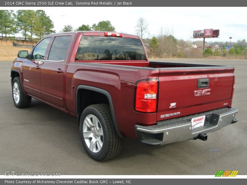 Sonoma Red Metallic / Jet Black 2014 GMC Sierra 1500 SLE Crew Cab