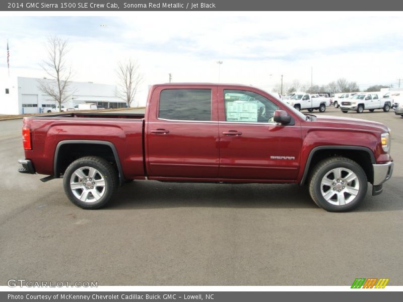 Sonoma Red Metallic / Jet Black 2014 GMC Sierra 1500 SLE Crew Cab