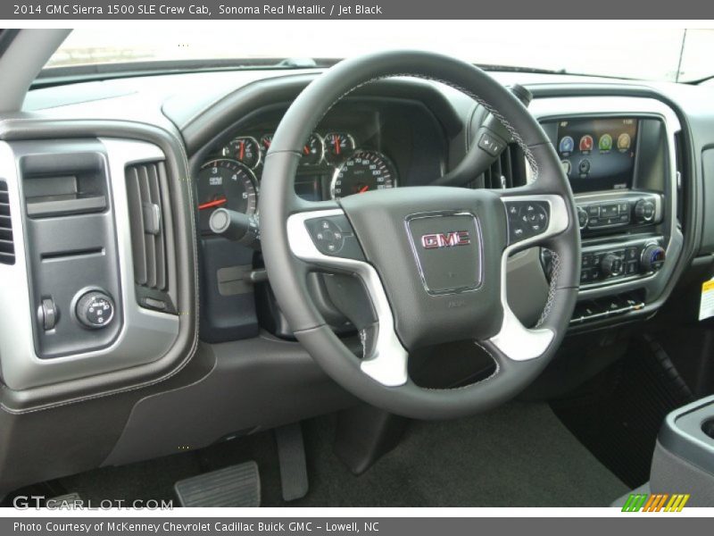 Sonoma Red Metallic / Jet Black 2014 GMC Sierra 1500 SLE Crew Cab