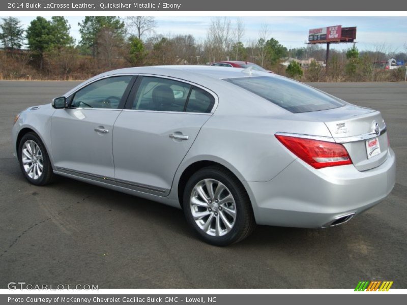 Quicksilver Metallic / Ebony 2014 Buick LaCrosse Leather