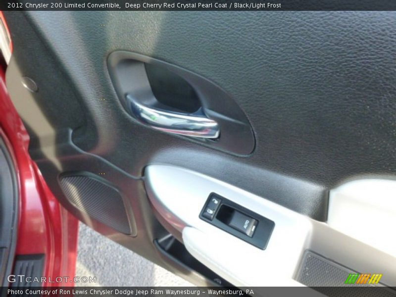 Deep Cherry Red Crystal Pearl Coat / Black/Light Frost 2012 Chrysler 200 Limited Convertible
