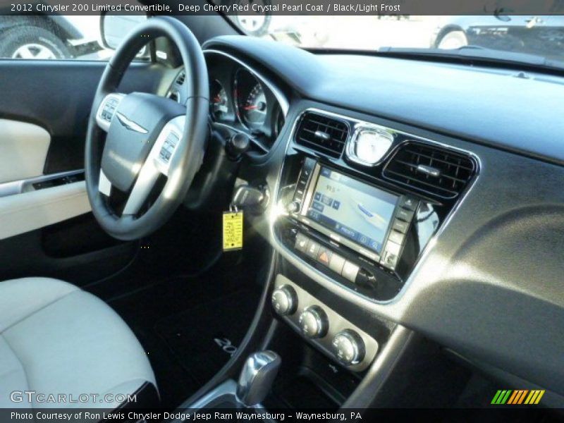 Deep Cherry Red Crystal Pearl Coat / Black/Light Frost 2012 Chrysler 200 Limited Convertible