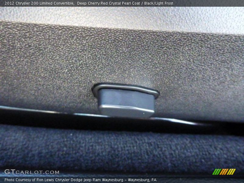 Deep Cherry Red Crystal Pearl Coat / Black/Light Frost 2012 Chrysler 200 Limited Convertible