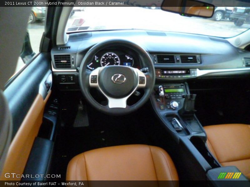 Obsidian Black / Caramel 2011 Lexus CT 200h Hybrid Premium