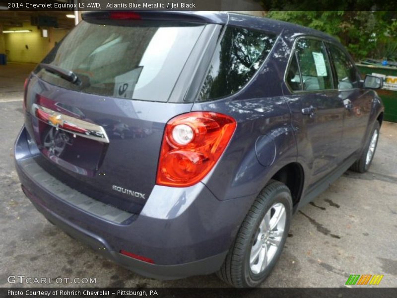 Atlantis Blue Metallic / Jet Black 2014 Chevrolet Equinox LS AWD