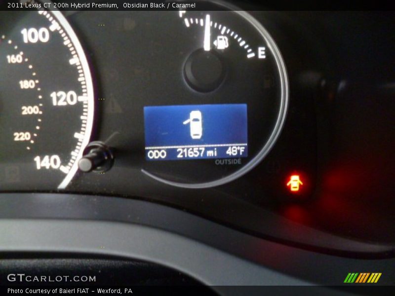 Obsidian Black / Caramel 2011 Lexus CT 200h Hybrid Premium