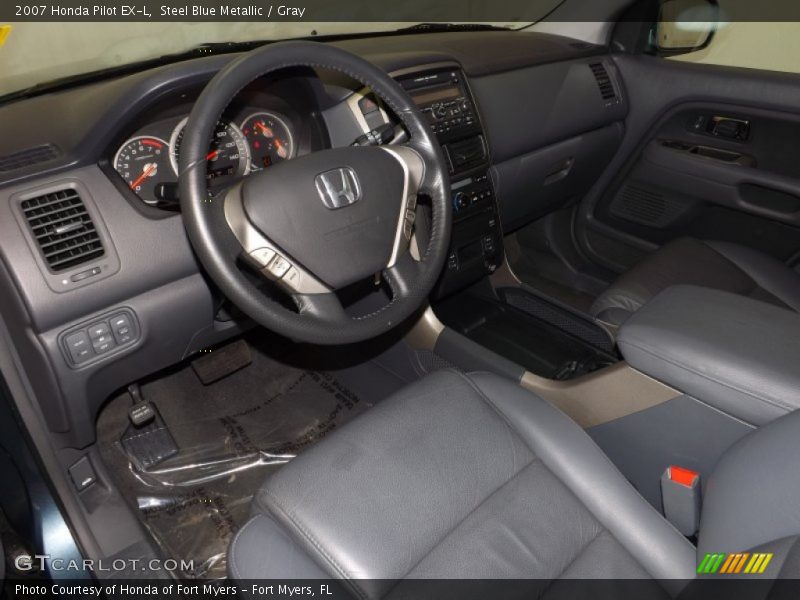 Gray Interior - 2007 Pilot EX-L 