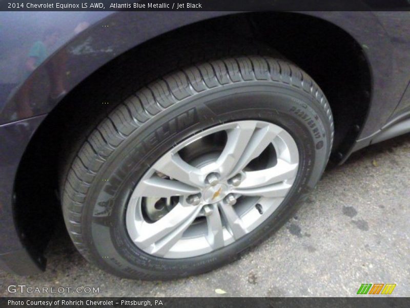 Atlantis Blue Metallic / Jet Black 2014 Chevrolet Equinox LS AWD
