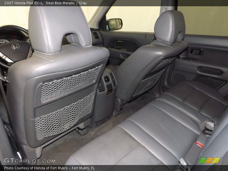 Steel Blue Metallic / Gray 2007 Honda Pilot EX-L