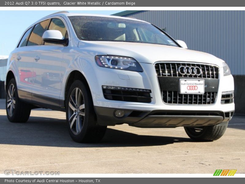 Glacier White Metallic / Cardamom Beige 2012 Audi Q7 3.0 TFSI quattro