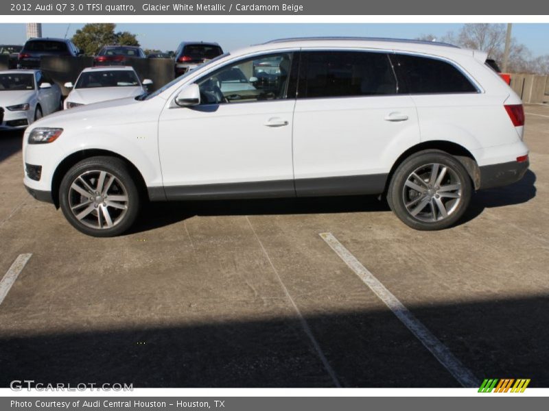 Glacier White Metallic / Cardamom Beige 2012 Audi Q7 3.0 TFSI quattro