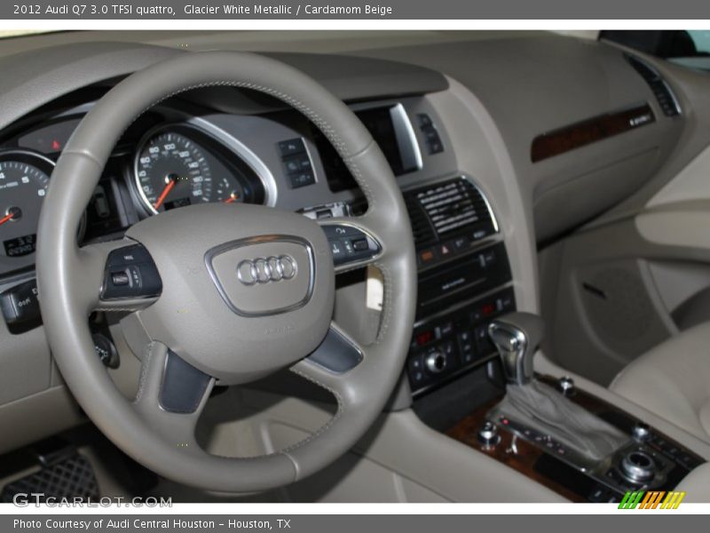 Glacier White Metallic / Cardamom Beige 2012 Audi Q7 3.0 TFSI quattro