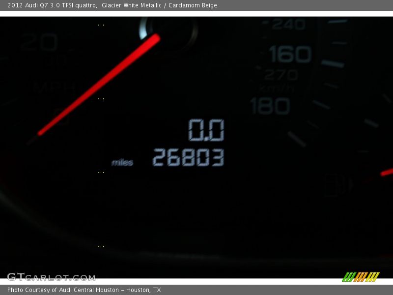 Glacier White Metallic / Cardamom Beige 2012 Audi Q7 3.0 TFSI quattro