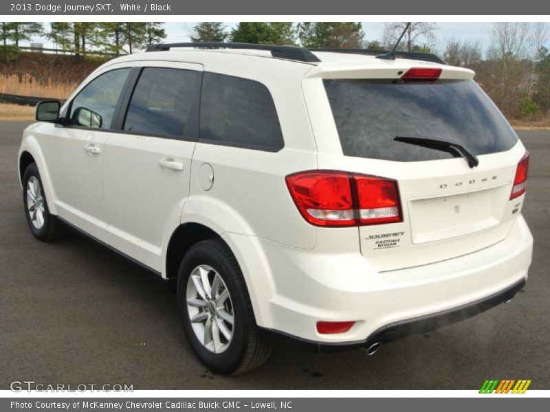 White / Black 2013 Dodge Journey SXT