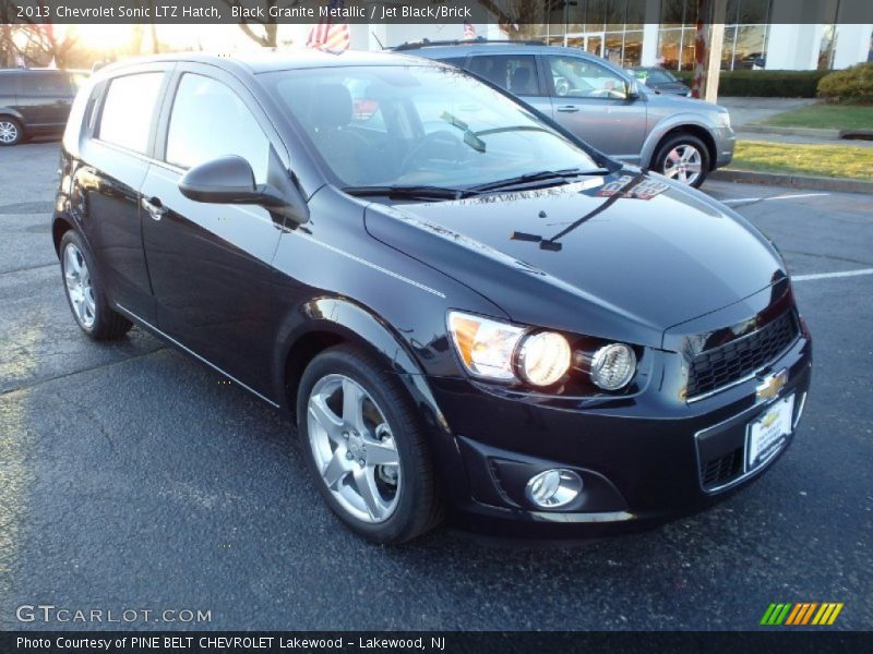 Black Granite Metallic / Jet Black/Brick 2013 Chevrolet Sonic LTZ Hatch