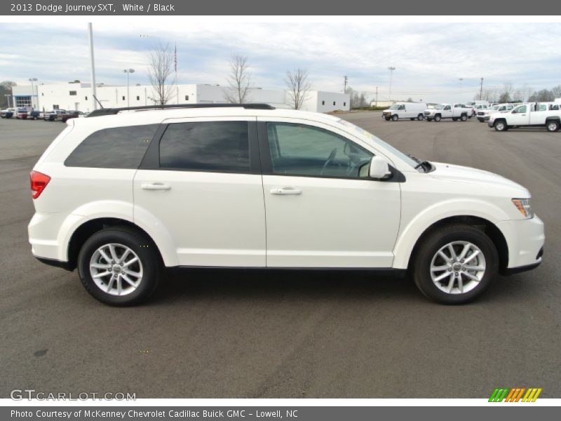White / Black 2013 Dodge Journey SXT