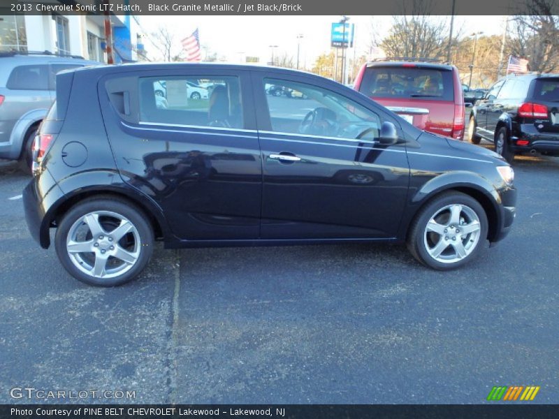 Black Granite Metallic / Jet Black/Brick 2013 Chevrolet Sonic LTZ Hatch