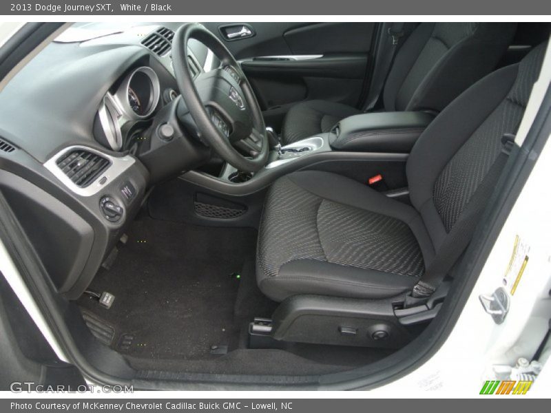 White / Black 2013 Dodge Journey SXT